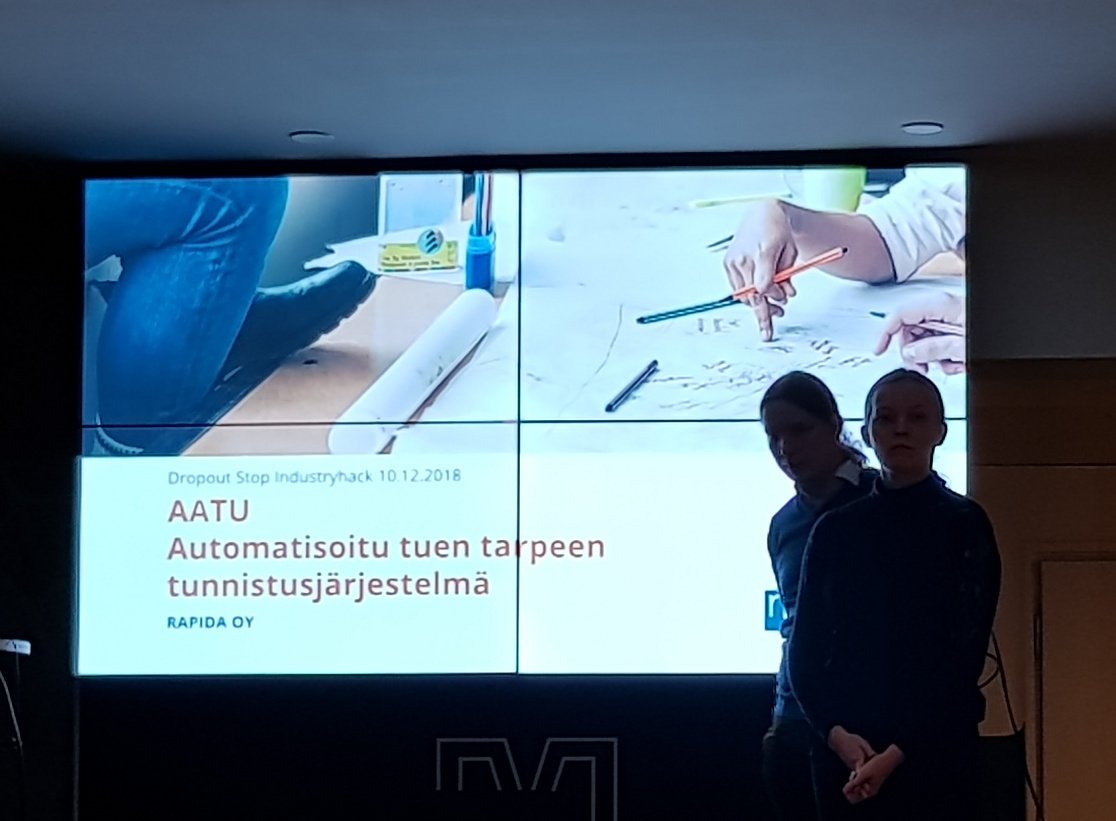 AoSpesia's tweet photo. #Dropoutstop pilotointia jatketaan Rapidan kanssa, kiitokset myös Richenille Skool!-appistä #rebootschool-hanke #hackathon @BusinessFinland #rapida #richen https://t.co/aJJuY6Xhk0