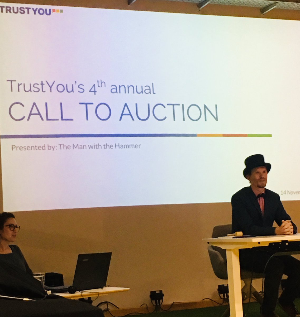TrustYou's tweet photo. It's the time of the year: TrustYou team members organized the annual Call to Auction event in order to raise money for charity. We're so proud to have such a fabulous team with an even bigger heart! #trustyouteam #charity #sharingiscaring #calltoauction https://t.co/ScCIAcigmA https://t.co/IFuj8QSK7E