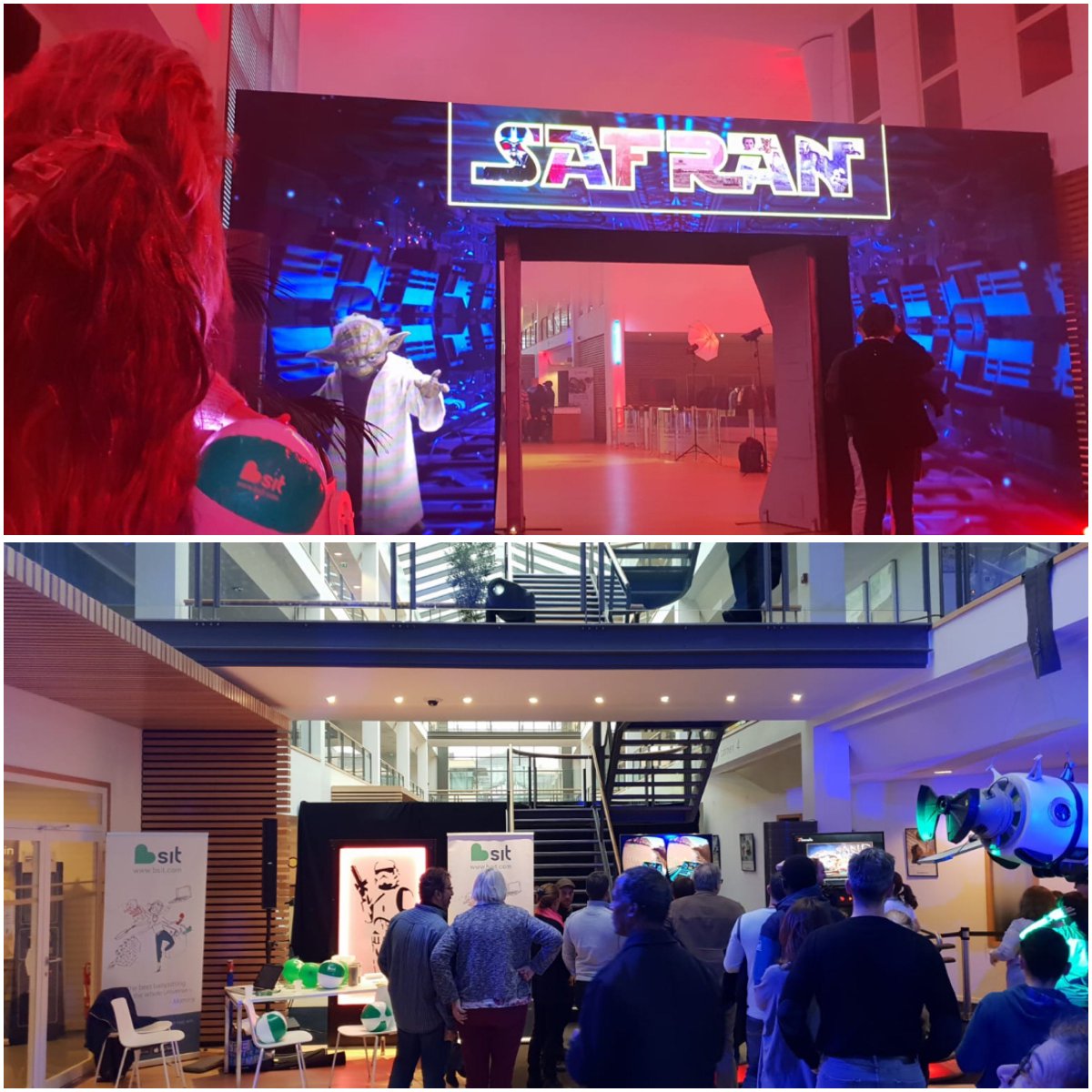 Le CE <a href="/SAFRAN/">Safran</a> Pôle Tech simplifie la vie de tous ses #parents en leur offrant l'abonnement Bsit! 🎅
Nous avons lancé <a href="/Bsit_app/">Bsit</a> lors de leur noël #StarWars - un grand merci à tous les parents pour leur accueil chaleureux.
👉 bsit.onelink.me/fftH/S1