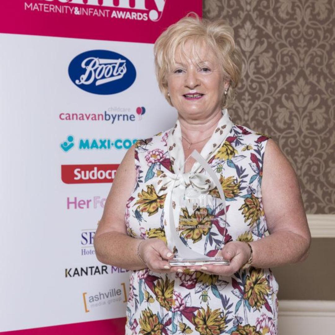 maternityinfant's tweet photo. @BootsUK Maternity &amp; Infant Family 2018 Grandparent of the Year went to an amazing lady by the name of Kathleen O'Sullivan. Read how Kathleen's devotion to her daughter Diane and grandson Jack resulted in her nomination and award win >> https://t.co/w8c4eWBuz7 #bootsmifawards18 https://t.co/vSRkpfByO2