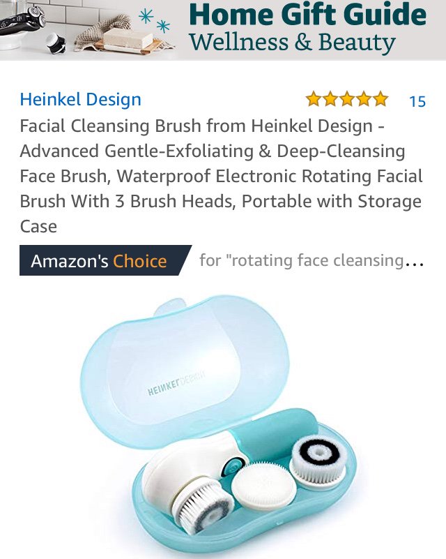 heinkeldesign's tweet photo. NEW AMAZON’S CHOICE BADGE !!✨
( amazon choice recommends highly rated, well priced products available immediately )
Amazon's Choice: “rotating face cleansing brush” !!✨
AVAILABLE ON https://t.co/YXkuLT0zUi ✨  
#heinkeldesign #Amazon #AmazonPrime #amazondeals #ChristmasGift https://t.co/C4UXA2CbIU