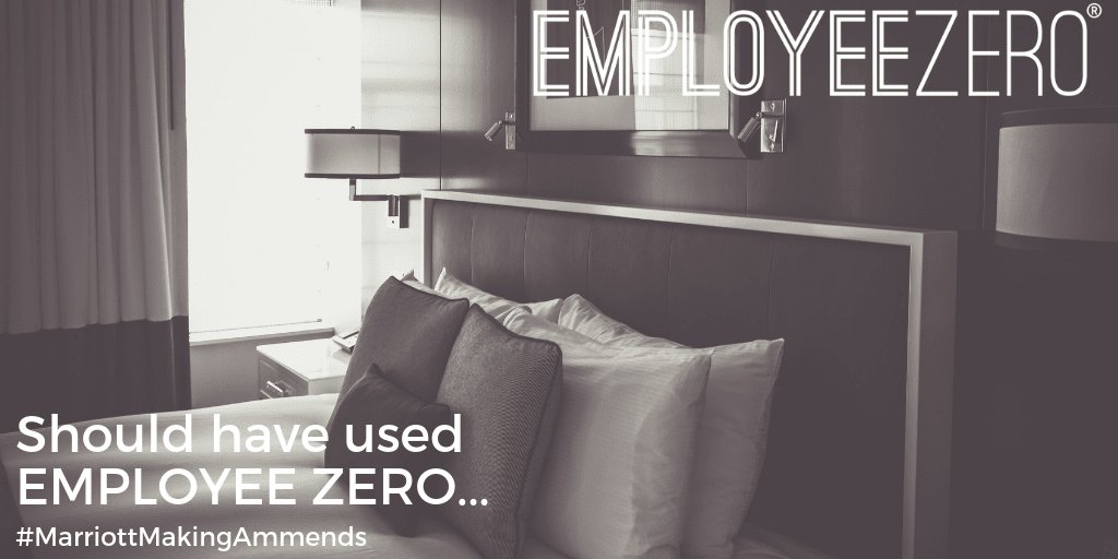 employee_zero's tweet image. After a data breach containing the data of hundreds of millions of Marriott International customers, the hotel group has said they will pay for any new passports if fraud has taken place. We think it's the least they could do. 

#MakingAmends