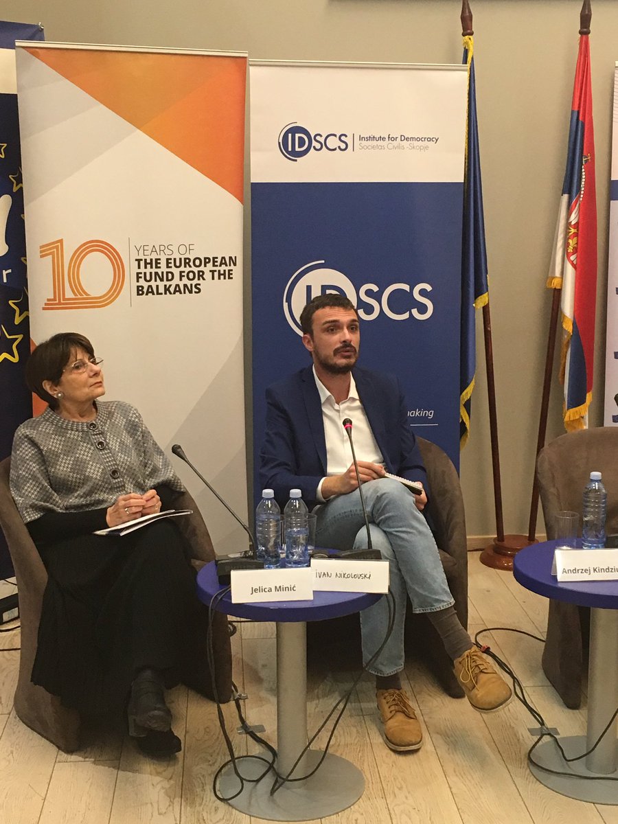 EvropskiPokret's tweet photo. Moramo kao civilno društvo da budemo watchdog i vršimo pritisak da se rešenje što pre nađe za krizu u regionalnim odnosima i CEFTA, Ivan Nikolovski @IDSCS_Skopje #BerlinProcessInTheLoop #SEEThinkNetNetwork https://t.co/jYi6ekCCmP