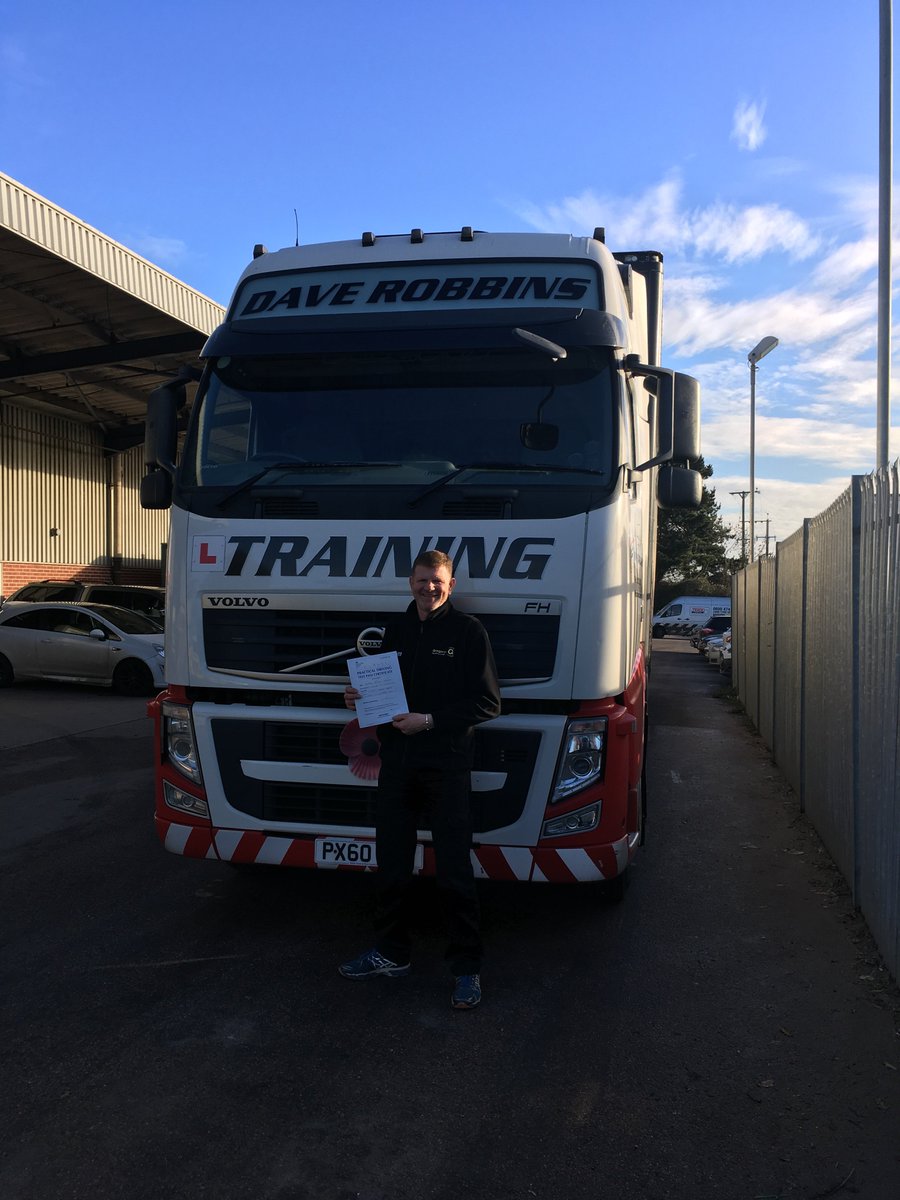 DaveRobbinsTra1's tweet photo. Well done to Nick Girdler from Gregory Distribution Ltd for passing your Category C+E test this morning! Congratulations to you Nick! https://t.co/IvAqqwepwP