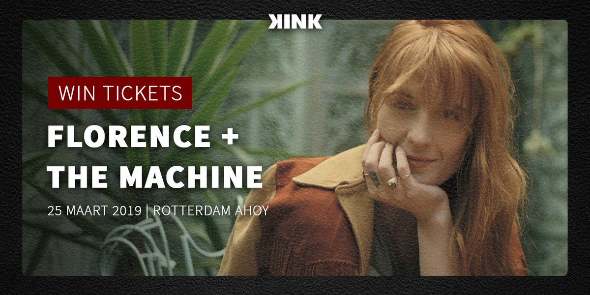 KINKpuntnl's tweet image. In maart is het eindelijk zover: Florence + The Machine komt naar @rotterdamahoy en jij kan daar bij zijn! 🙌🏻 Hoe dan? Nou, volg @KINKpuntnl, retweet dit tweetje en je maakt al kans op 2 kaarten! 🎟 De winnaar wordt woensdag 12 december 10:00 bekend gemaakt. 📩