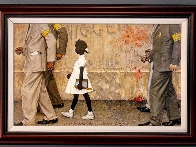 MARKinthemaking's tweet photo. “The Problem We All Live With” by Normal Rockwell #art https://t.co/uE6CNRlI0g