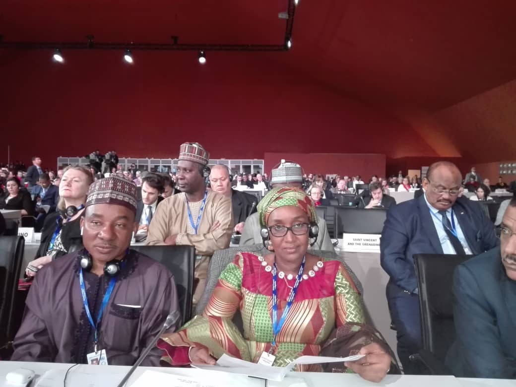 Sadiya_farouq's tweet photo. At 10:20am on the 10th day of December 2018 in the first intergovernmental Conference holding at Marrakesh in the kingdom of Morocco- the land of God, over 183 member states of the @UN, in a thunderous acclamation adopted the Global Compact for safe, Orderly and Regular Migration https://t.co/KYqKdTjOFF