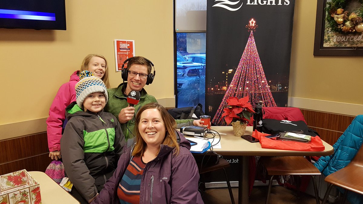 <a href="/OutdoorElements/">Outdoor Elements</a> John McNair's family came in to show support and make donations to #cbcharbourlights at Tim's at the Gateway mall <a href="/townofsussex/">Town of Sussex</a>