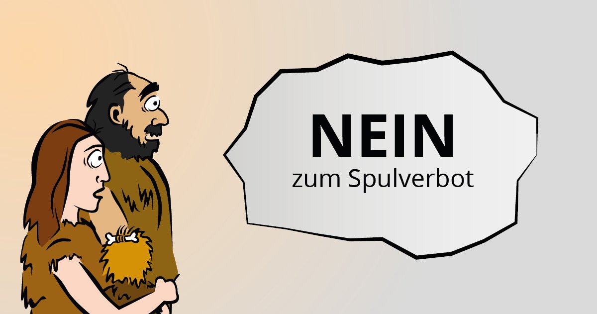 spulverbotnein's tweet photo. Ins Recht der Konsumenten eingreifen? NEIN zum Spulverbot.
▶️ https://t.co/pZJ0TpLQGw https://t.co/POmHOV7CRk