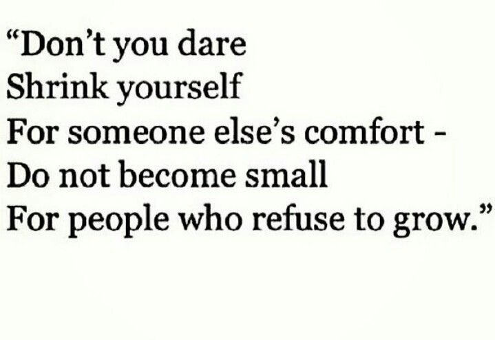 Reminder: As you ferociously fight to make a difference in this world,  remember growth is a part of that. Don’t shrink for anyone! #oneloudvoice