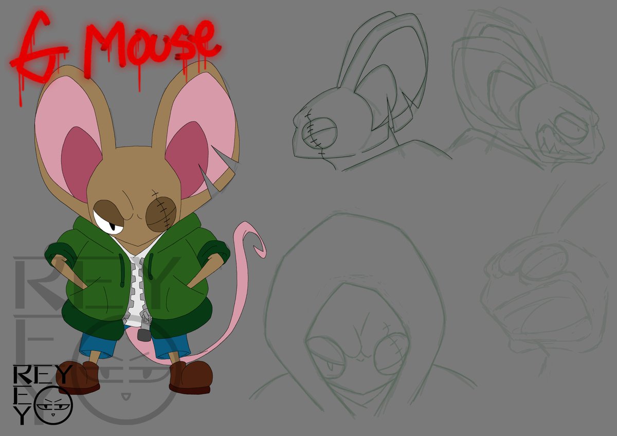 Redesign for G Mouse WIP 😁
#CharacterDesign #Art