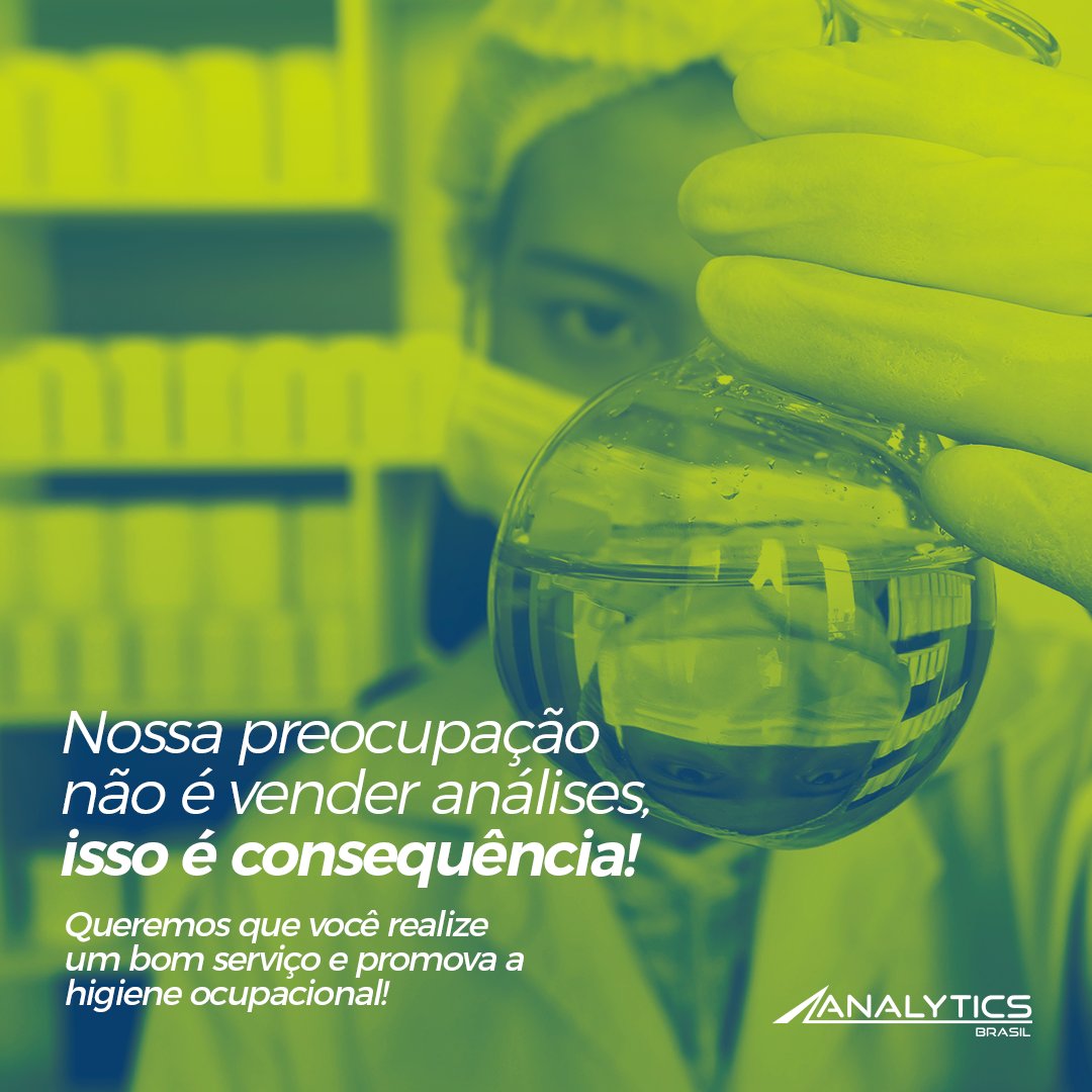 AnalyticsBR's tweet image. Acima de tudo, nossa preocupação é auxiliar na qualidade dos serviços prestados por nossos clientes e promover a higiene ocupacional e a segurança no ambiente de trabalho.