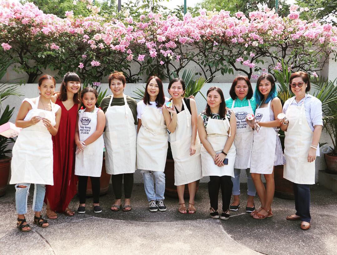 HeyKessy's tweet photo. What a weekend! Thank you for hosting our first ever out-of-town pottery workshop, Oasis Hotel! To these lovely and funny ladies ~ thank you for spending your Saturday morning making ceramic plates and glazing bisque wares, sharing Kapampangan dishes &amp; witty tita hirits with us! https://t.co/Mpvs6iGsqs