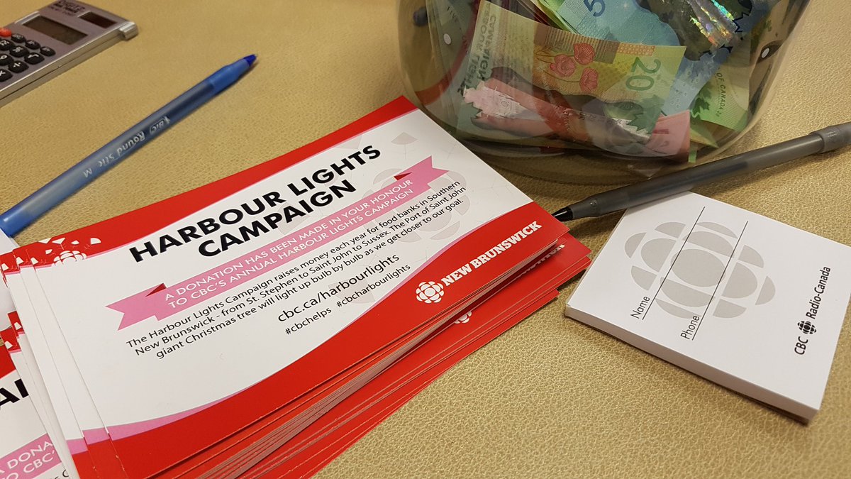 Nearly doubled last year's donations here @ Tim's at Gateway mall thanks to John McNair <a href="/OutdoorElements/">Outdoor Elements</a> and the great support in Sussex. Top us up, here till 9 collecting for #cbcharbourlights