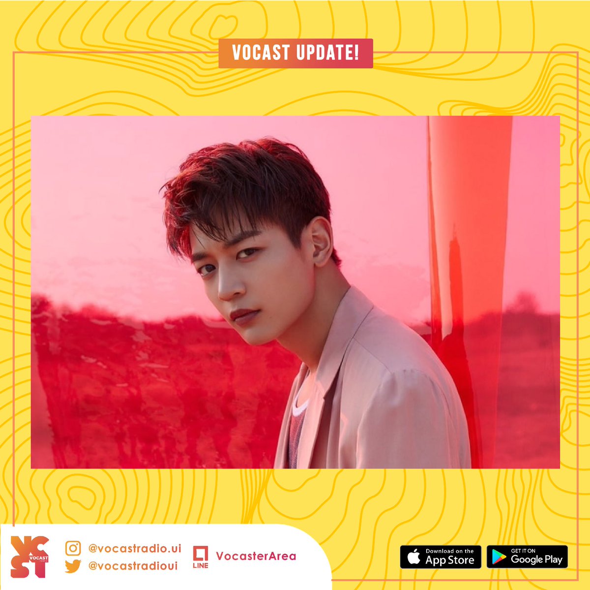 [VOCAST UPDATE!]
Vocaster tau fakta menarik Minho Shinee ga? Nah, salah satunya itu cita-cita Minho ternyata menjadi pemain sepak bola loh!
-
Nah! Pantengin Vocast Update only on Vocast Radio
Stream on Vocast.ui.ac.id
-
Vocast Radio
Bring Your Voice To The World!