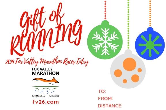 FVMarathon's tweet photo. Give the gift of a 2019 Fox Valley Marathon, Half Marathon, or Fall Final 20 race entry this holiday season! Learn more and download our GIFT CERTIFICATE: https://t.co/Z1Z1OPc9sJ #fvmarathon #fvhalfmarathon #fallfinal20 #GiftofRunning #RunFoxValley #FVM https://t.co/35aJKjHsJ6