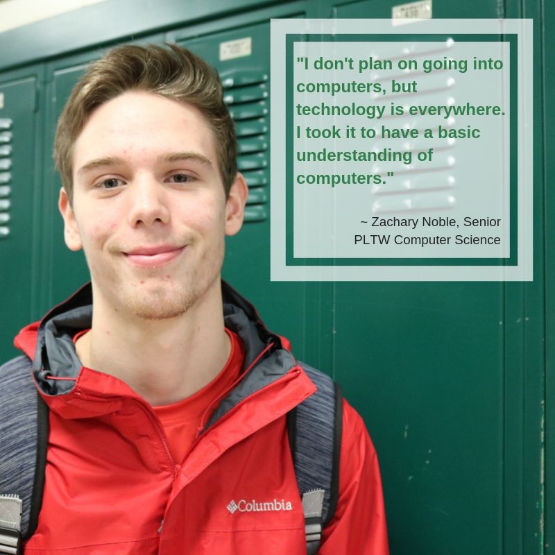 OrchardFarmRV's tweet photo. Senior Zachary Noble understands that technology isn't going anywhere. In his final year of high school, he decided to enroll in a Project Lead the Way Computer Science course.
Learn more about the #PLTW Computer Science pathway at #ProgramsfortheFuture 1/7/19
#MotivationMonday https://t.co/G4s1doqnIl