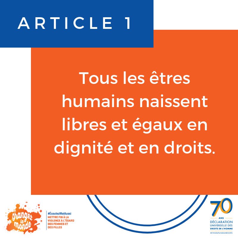maisonOrangeHt's tweet photo. Jodi 10 desanm lan make #HumanRightsDay e dènye jou #CampagneOrange2018. TOUT FÈT EGALEGO NAN DIYITE AK DWA.  Nou tout se MOUN, kèlkeswa sèks, oryantasyon seksyèl, koulè po elatriye. Youn dwe lòt RESPÈ. https://t.co/krBCoKNAVK