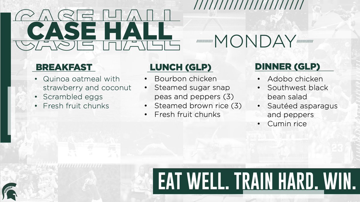 SpartansFuel's tweet photo. Heading to #CaseHall for a meal today? Here are a few fueling options for you! #SpartansFuel⛽️ https://t.co/M1vrYwwz1a