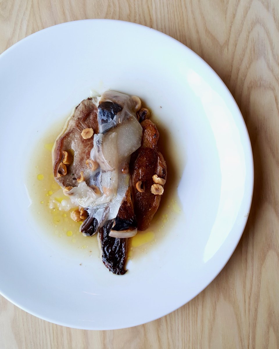 Mangalitsa Pork, Endive &amp; Turnip 
.
.
#boroughleith #edinburghfood #leith #mangalitsa #pork #turnip #edinburgh #edinburghrestaurants #edinburghfoodie