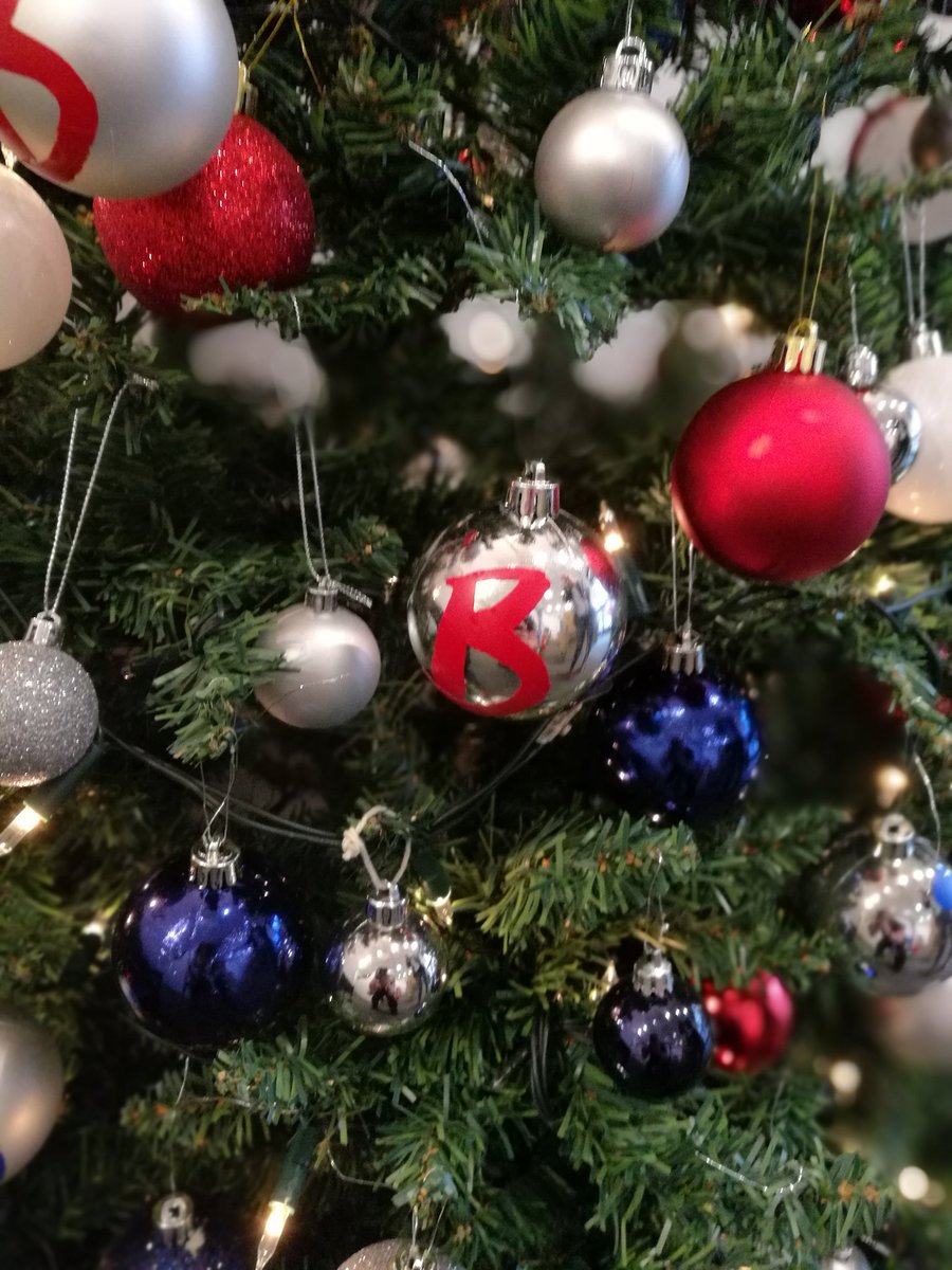 MariaMeager's tweet image. The @BespokePR tree is up and looking lovely with its printed baubles