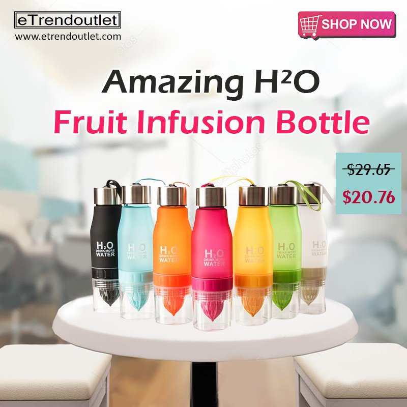Spice up your water in seconds: Just add fruits 🍋🍊 squeeze, and you've got delicious water!
Order here: goo.gl/dLinVU 

#Etrendoutlet #FruitInfusionBottle #WaterBottle #Spiceupwater #StayHydrate #DrinkWater #BuyOnline #ShopNow #OrderOnline #OnlineShopping #USA
