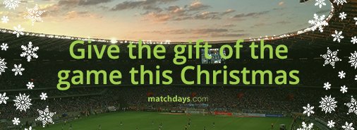 matchdaysuk's tweet photo. Struggling to think of the perfect present this Christmas? Give them the gift of the game. 

Find tickets for football, rugby, and motorsport fixtures on https://t.co/VilEfGp2Aa

#GiveTheGiftofTheGame #MatchDay #ChristmasPresent https://t.co/SY9B6aftDA