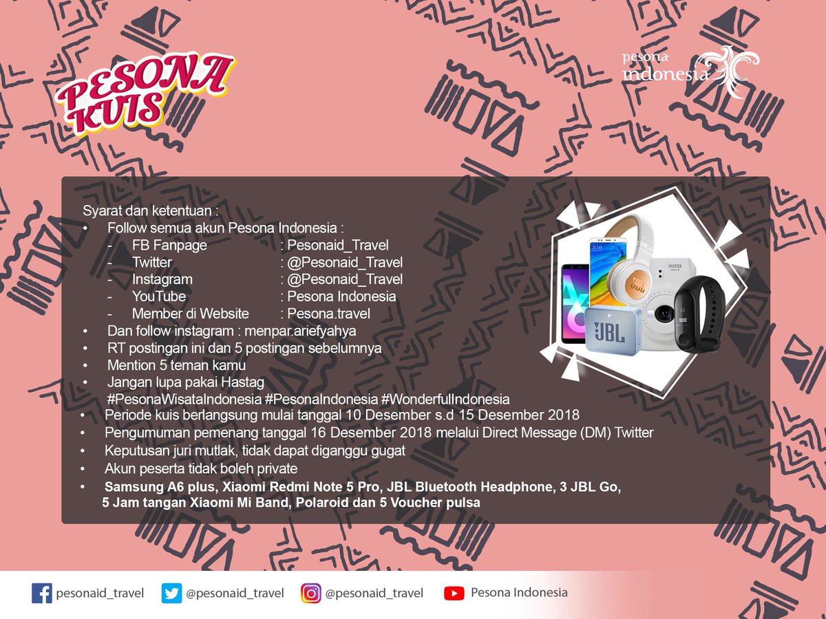 pesonaindonesia's tweet photo. Ikutan kuis, kuy! Baca dengan teliti persyaratannya, dan tebak gambarnya dengan tepat. 
Tenang, ini ada bocoran jawabannya: https://t.co/vO6Nguf3fp https://t.co/ZNaVpXrA0h