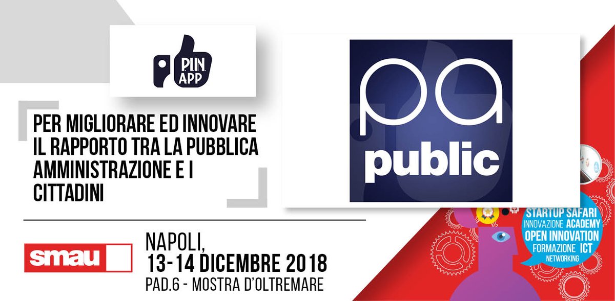 smaunotes's tweet photo. #PinApp è il primo #Social #MarketPlace a zero commissioni. Ora il cliente trova tutto ciò che desidera attraverso un'#App. Scoprila a #Smau Napoli > https://t.co/qqrcXnAyMn https://t.co/sCraw3yUEH