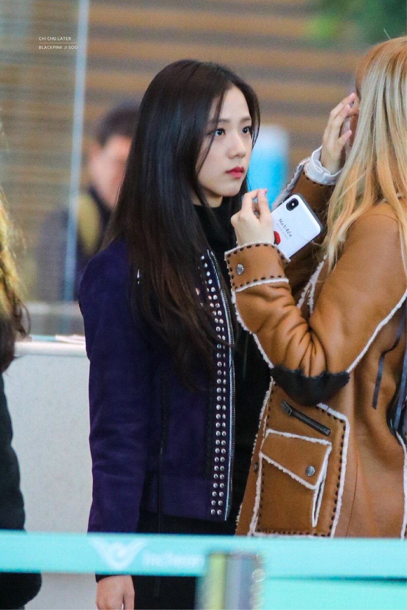 Jisoo always stares a few seconds too long like she really wants to get caught