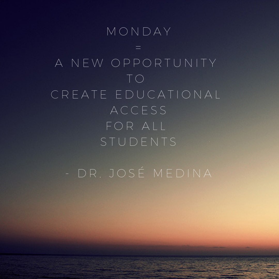 ¡Ándale!  Get to it!  Today is the day you can positively impact the trajectory of a student’s life - and NOT just those #students that look like us and speak like us! #teachers #educators #principals #school #duallanguage #duallanguagerocks #educationalaccess #EsLaTrue