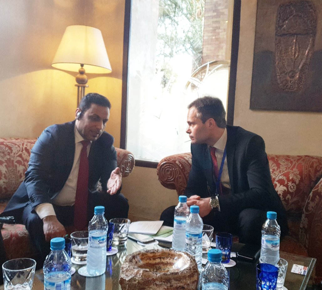 .@KaiMykkanen met with Under Secretary Jassim Mohammed Hassan Attiyah of Ministry of Displacement and Migration of Iraq to discuss possibilities to enhance cooperation between Ministries. #kvyhteistyö @Sisaministerio