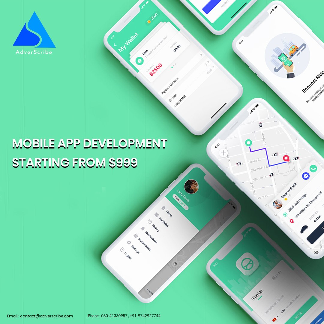 AdverScribe's tweet photo. we at AdverScribe Ad Solutions design Mobile App for your #business. Have a chat with our team with your requirements today at +91-9742927744.
#mobiledevelopment #app #Ios #Android #MobileApplication #itservices #websitedesgin #ecommerce #digitalmarketing #Socialmediamarketing https://t.co/5EhgHRUf2X