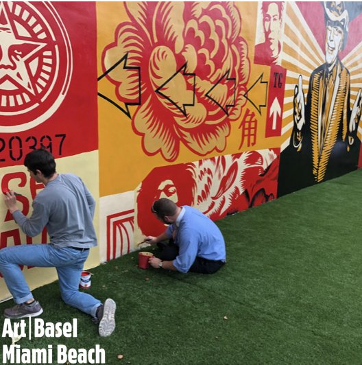 DrJaneOfficial's tweet photo. Yesterday we wrapped up #ArtBaselMiami, where our own Dr. Weyback had the opportunity to contribute to this gorgeous @OBEYGIANT mural, alongside @zagnutz! Stay tuned for more from the event! #artbasel #artbasel2018 #miami #miamibeach #southbeach #doctorjane #mobilemedicine https://t.co/8Jk9rOER6p