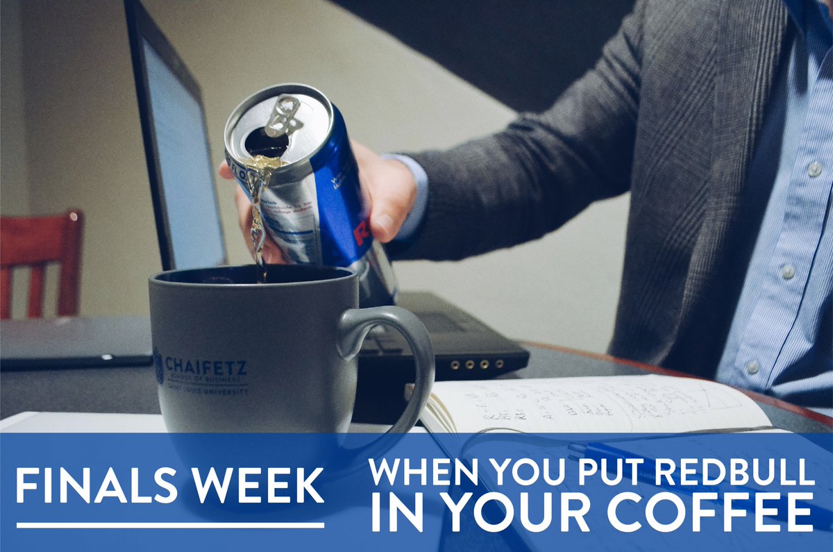 *realizes it's finals week*

*puts <a href="/redbull/">Red Bull</a> in your coffee*

#finalsweek <a href="/SLUChaifetzBiz/">Richard A. Chaifetz School of Business</a> <a href="/SLU_Official/">Saint Louis University</a>