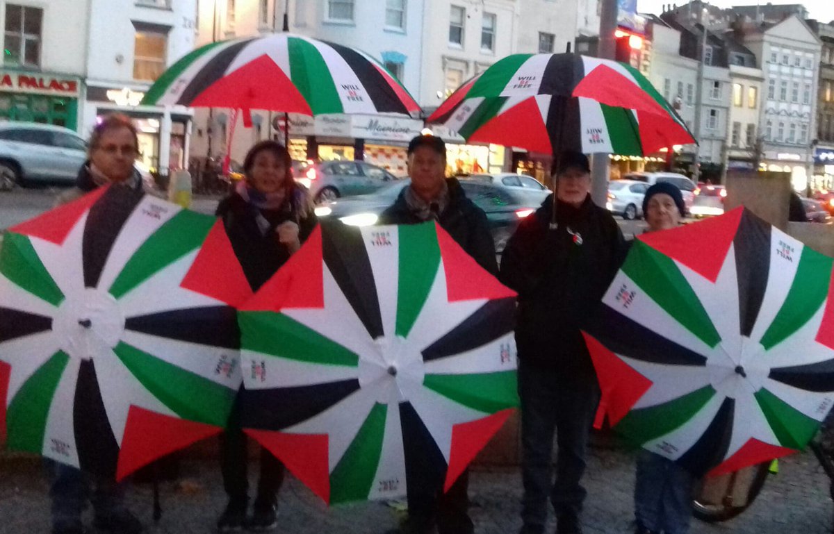 Bristol & West Palestine Bulletin - Palestine Umbrellas invade Bristol Vigil! See report on
