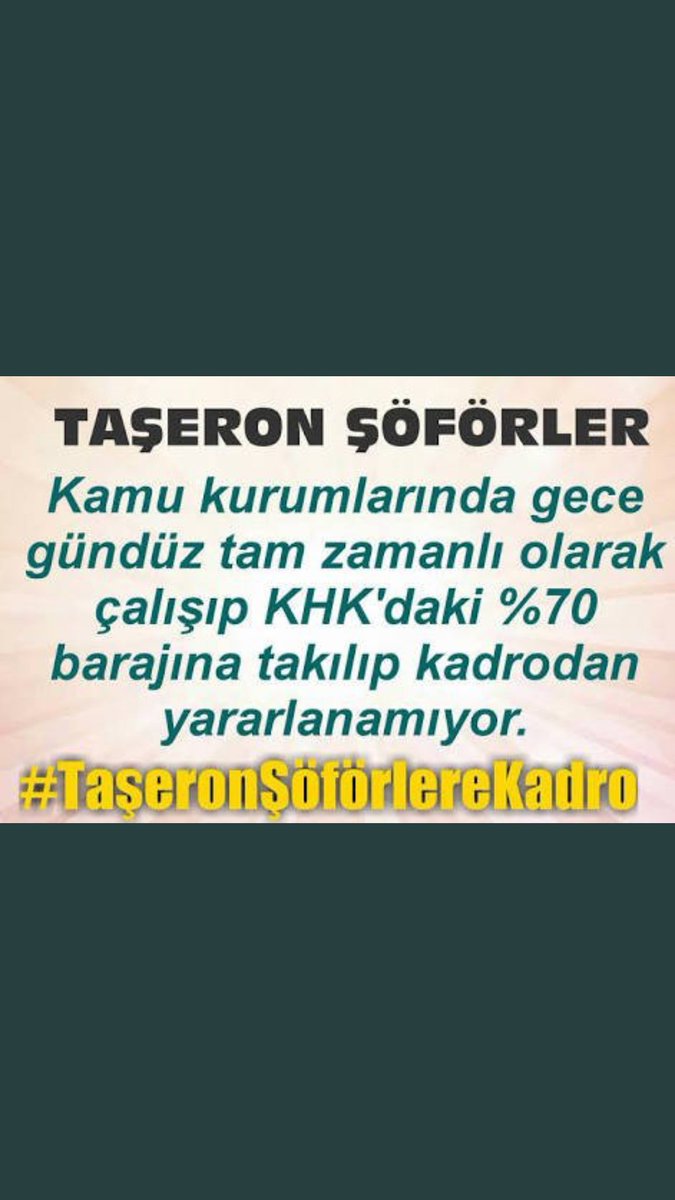 alican08341's tweet photo. #yokartık TaşeronaKadro YoksaOydaYok https://t.co/VhIzatKOOG