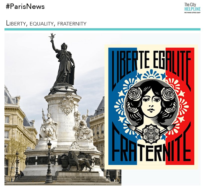 ℹ️#ParisNews. 
Dear beloved visitors❤️
Just before watching the president's address &amp; update you with fresh news from France, it seemed important to us to write you a few lines about this statue ... the allegory of the Republic 😉 Check our insta @pariscityhelpline to read post