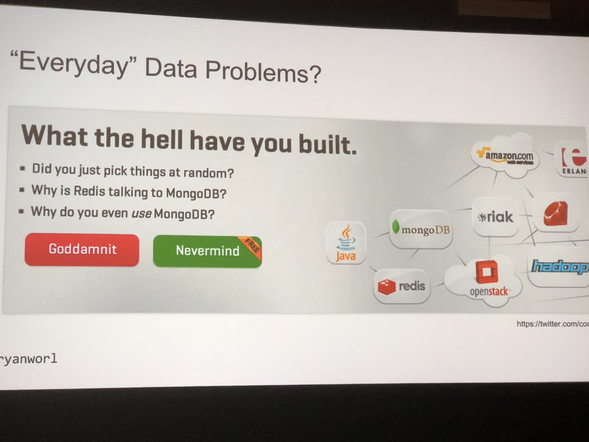 ramitsawhney's tweet image. Extremely relevant, relatable. Amazing talk by @ryanworl #foundationdb