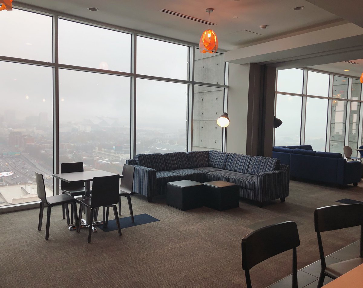 squareonfifth's tweet photo. Need a change of scenery? The 25th floor has plenty of room to study for finals (and the views aren’t bad either). #finalsweek #gatech https://t.co/2LHFIHm2HV