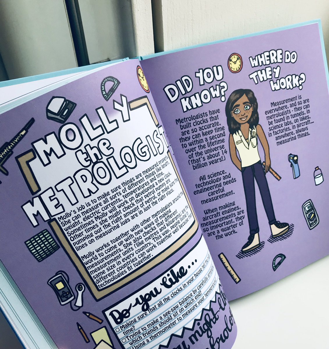 BroccoliBook's tweet photo. “Metrologists make sure things are measured properly” - know anyone who would make a great #metrologist when they grow up? Inspire them with new #childrensbook @BroccoliBook. @royalsociety @UKRI_News @royalinstitute. #girlsinSTEM #STEM #scienceteachers #genderinSTEM #BlueBroccoli https://t.co/ttTBtWeg1o