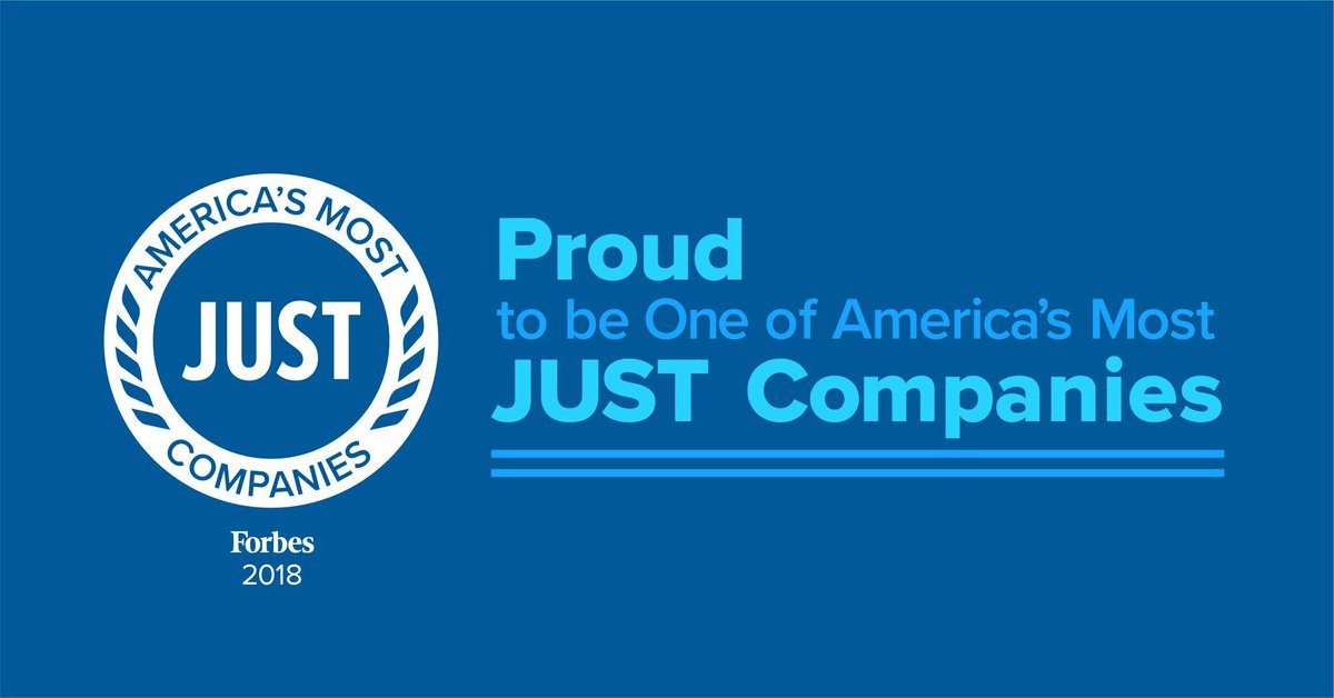 AMD is honored to join @Forbes' list of #AmericasMostJUST companies, reinforcing our commitment to our people, planet and purpose to enable a better world. Read more: bit.ly/2Gaylee