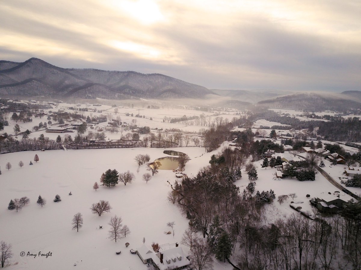 Absolutely STUNNING! Amy Fought captured Ellet Valley in Blacksburg from a drone. We're lucky to live in such a beautiful place!