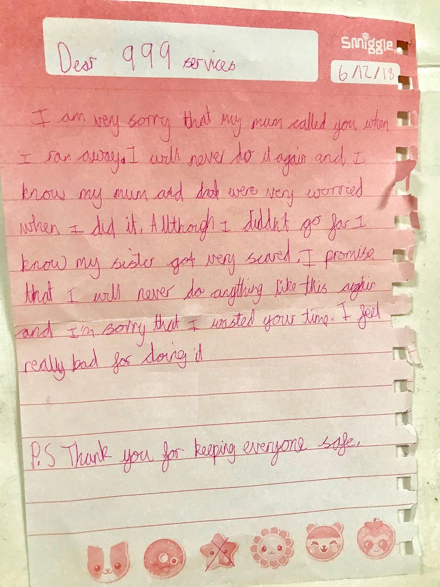 We’ve just received this lovely letter from a young lady aged 8. Forgiveness on our part is not required here, but if you’re reading this we offer it nonetheless and thank you for your kind words which mean so much to us. Have a safe and happy end to the year