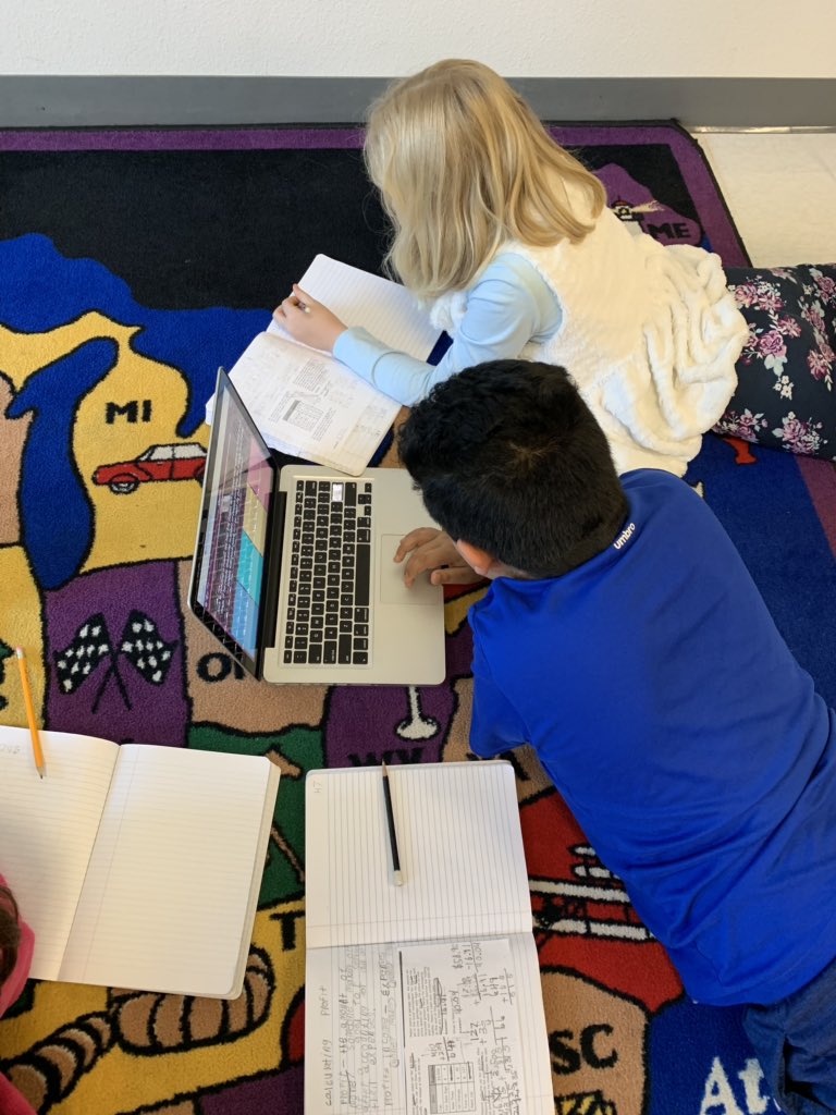 Reviewing what they’ve learned so far with Quizizz!  What a great way for the students to collaborate and practice their skills.  Great conversation happening here! <a href="/missbohanan/">Lacey Bohanan</a> #MVESshineBright #MVEStribe