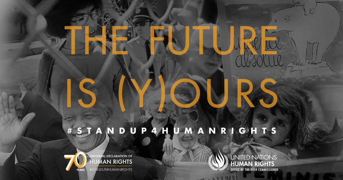 Human rights are relevant to all of us, every day. On #HumanRightsDay, join together and #StandUp4HumanRights for all. ow.ly/L5pw30mVuP7 <a href="/UN/">United Nations</a>