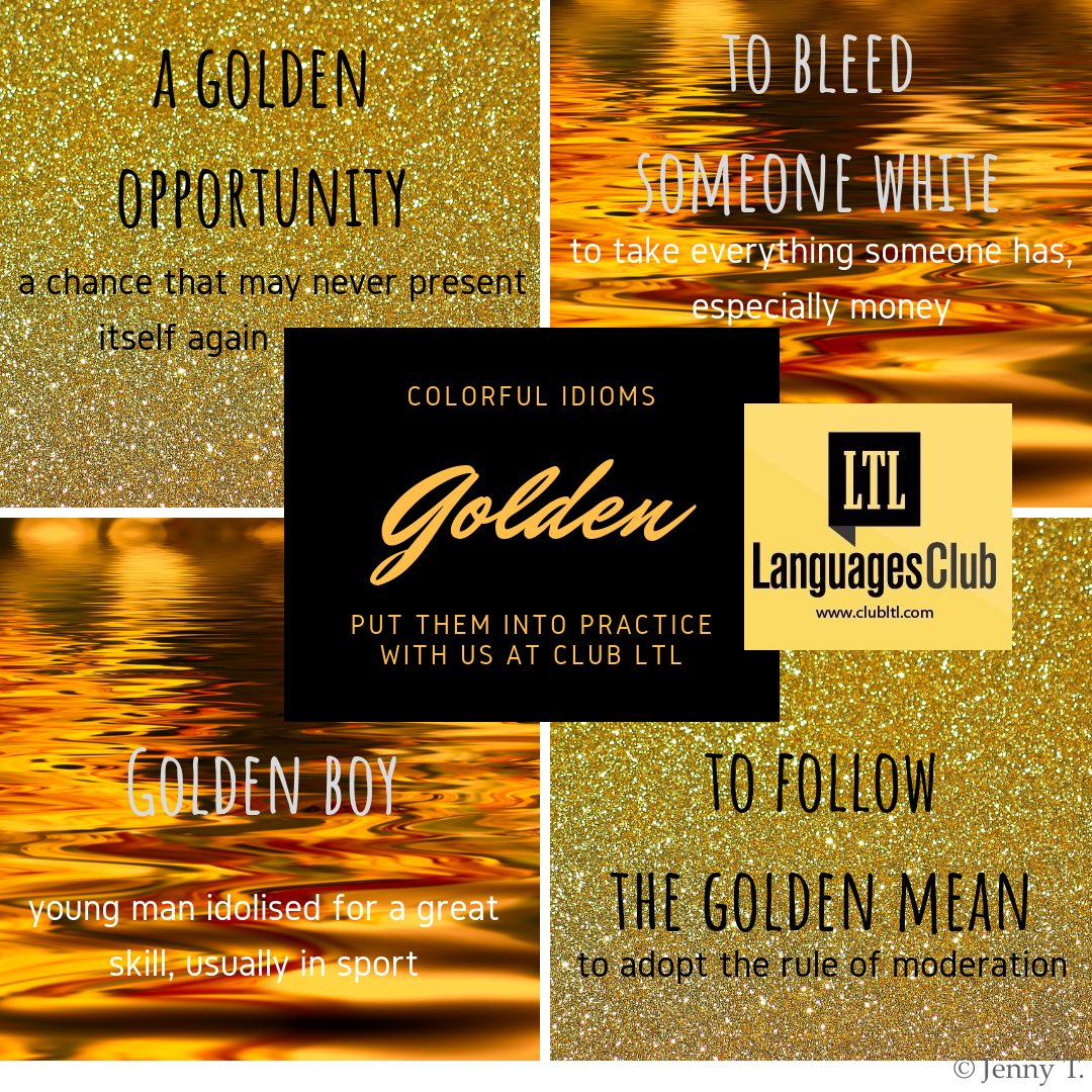 CLUBLTL's tweet photo. @clubltl @englishconversationclasses @englishinmajadahonda @expressions @colors @golden More expressions for you before our Christmad break! https://t.co/2YszgX1z0Q