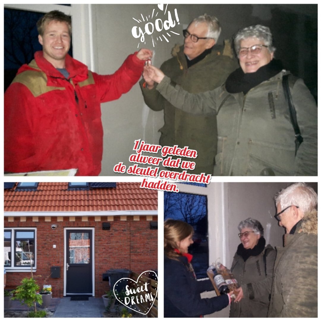 Leuk berichtje vanuit Fijn-bewoners voor uitvoerder <a href="/JelleTalsma/">Jelle Talsma</a>. Een jaar na oplevering van het #FijnWonen-project in #Akkrum laten ze even weten nog steeds tevreden te zijn en er heerlijk en comfortabel te wonen. Leuk om te horen!