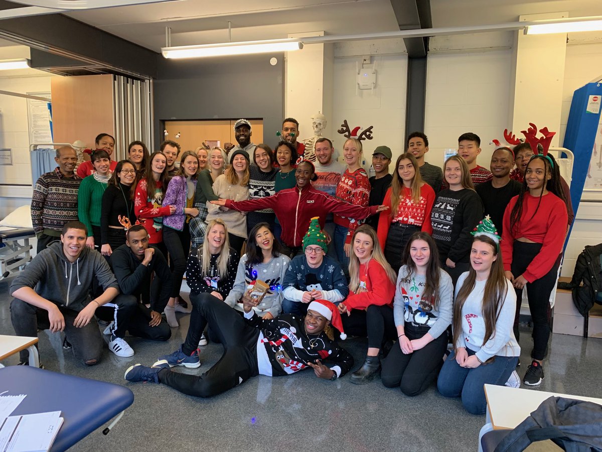 Christmas jumper day for level 4 Physio’s. ⁦<a href="/UELPhysio/">Physiotherapy At UEL</a>⁩