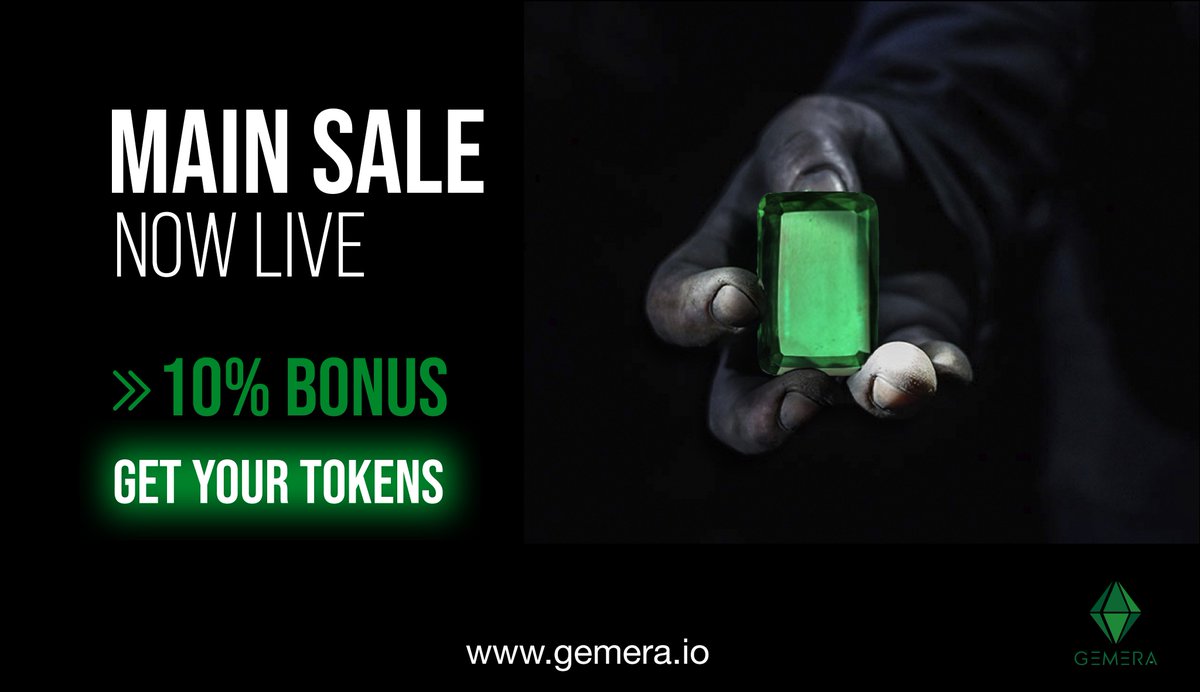 Get inside the multimillion dollar industry of Colombian emeralds with GEMERA, the only crypto-token backed by this precious gemstone. Get your tokens here: dashboard.gemera.io
#angelinvestor #blockchain #btc #eth #disruptive #decentralized #ico #cryptocurrency #cryptotrading